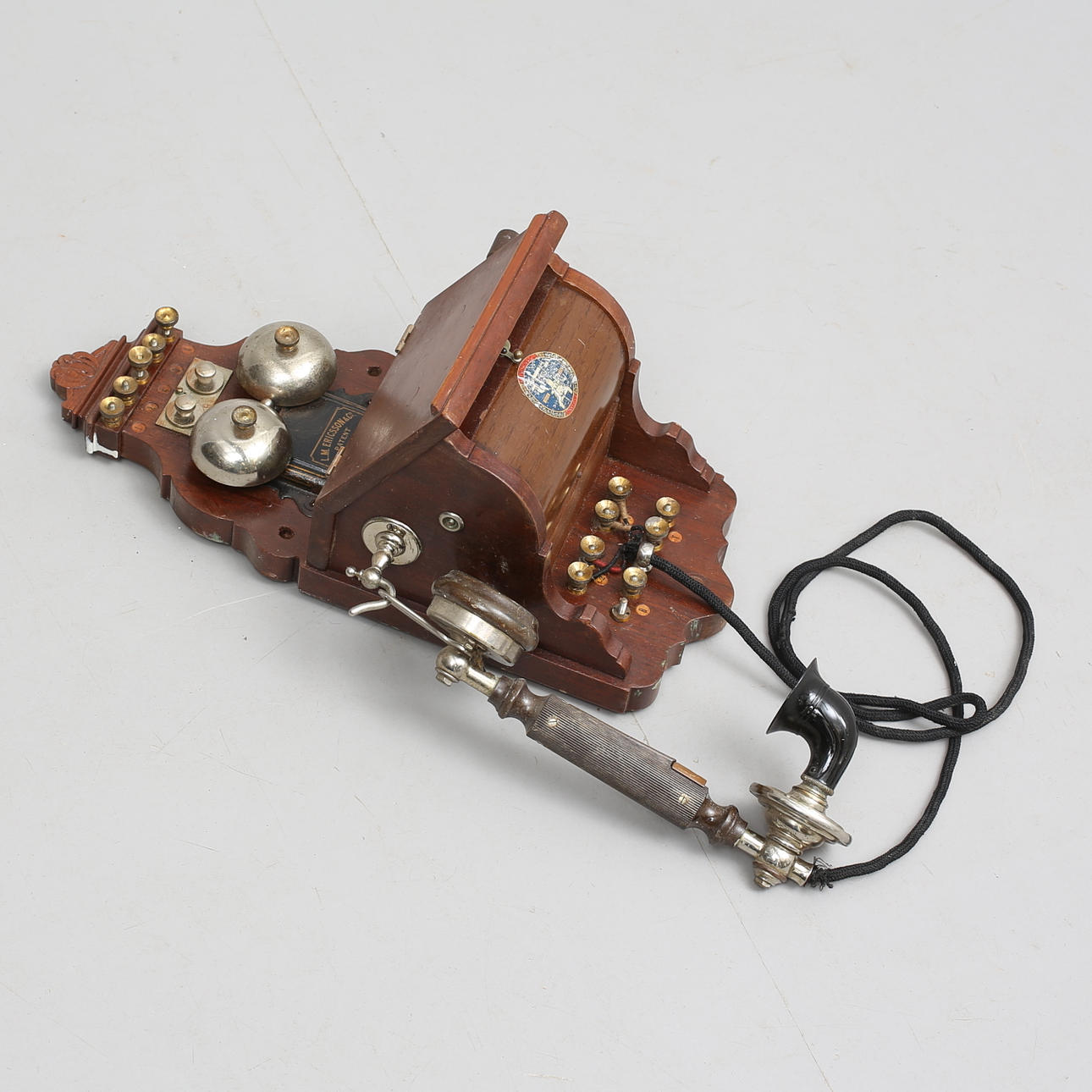 VÄGGTELEFON, LM Ericsson, Stockholm, omkring 1900.