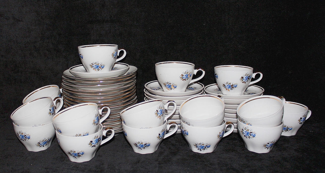 KAFFESERVIS, 50 delar,porslin, USSR.