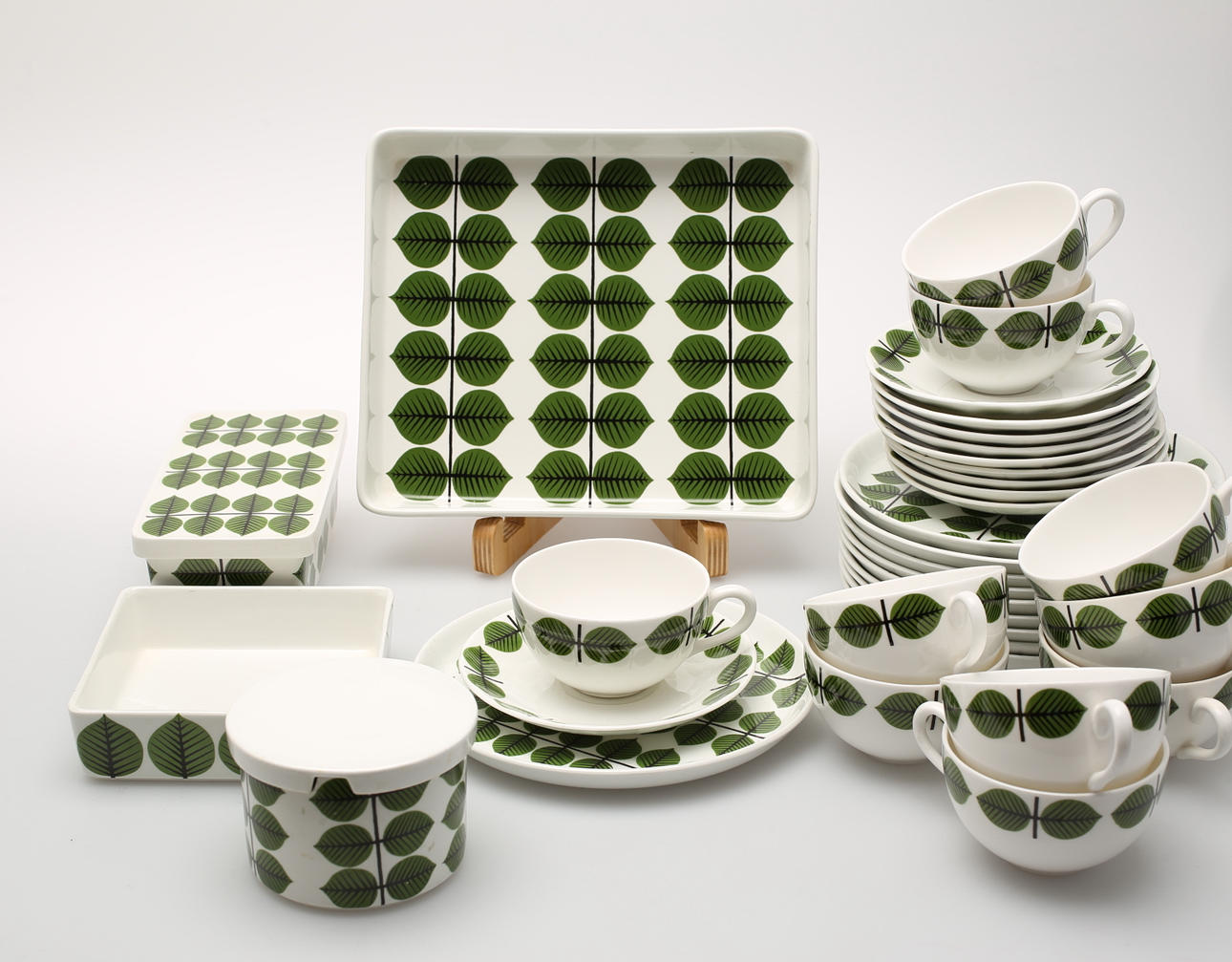 KAFFESERVISDELAR, 24 delar, Berså, Stig Lindberg, Gustavsberg.