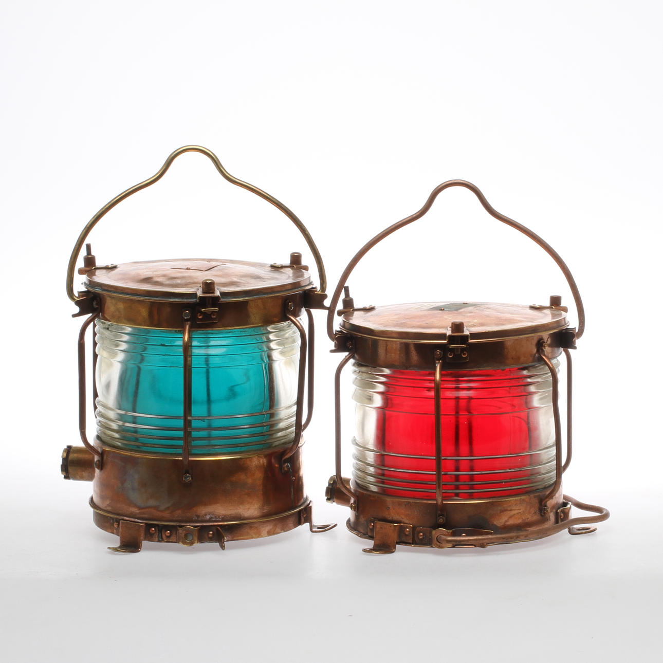 LANTERNOR, 2 st, koppar, japansk märkning.