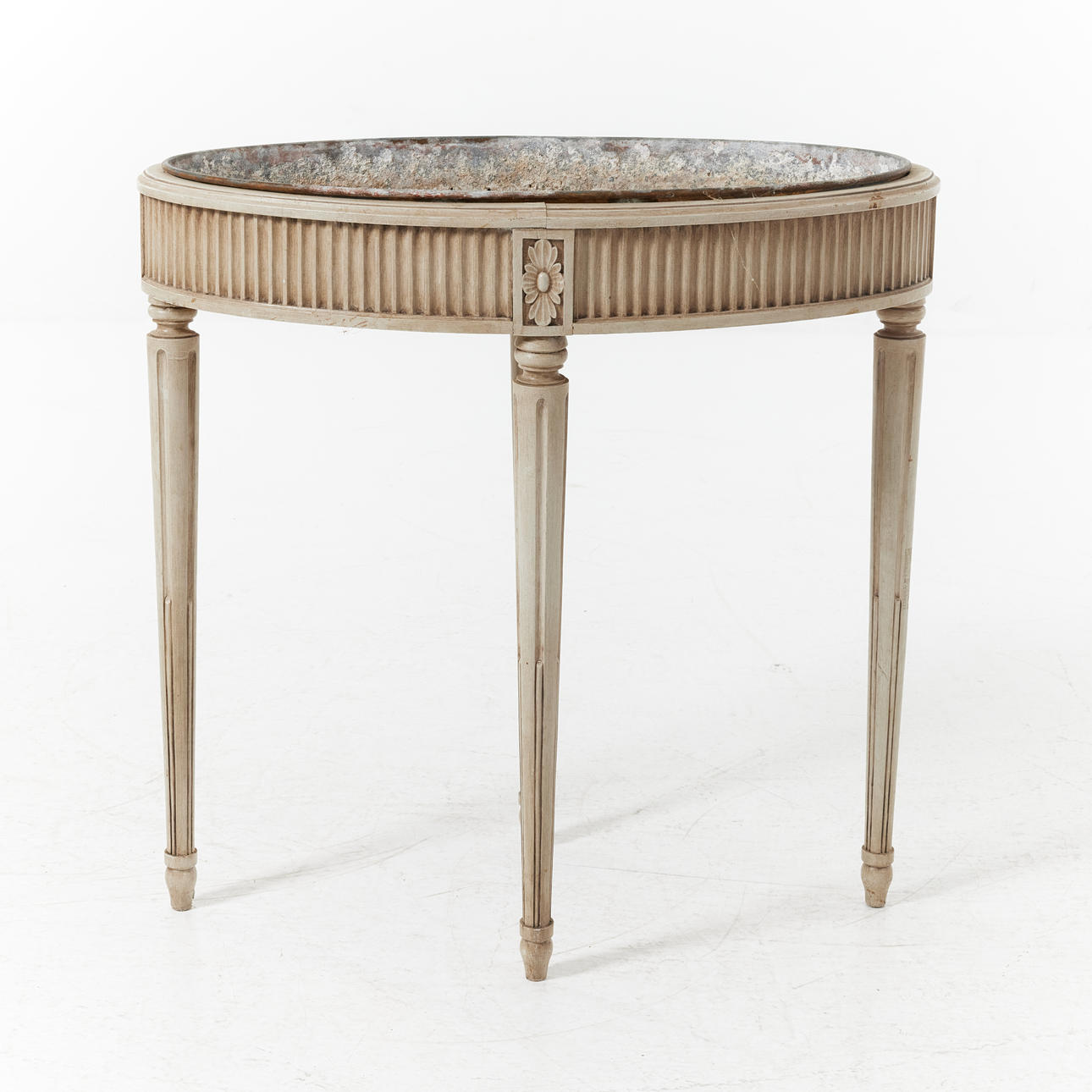 A Gustavian style flower table, circa 1900.
