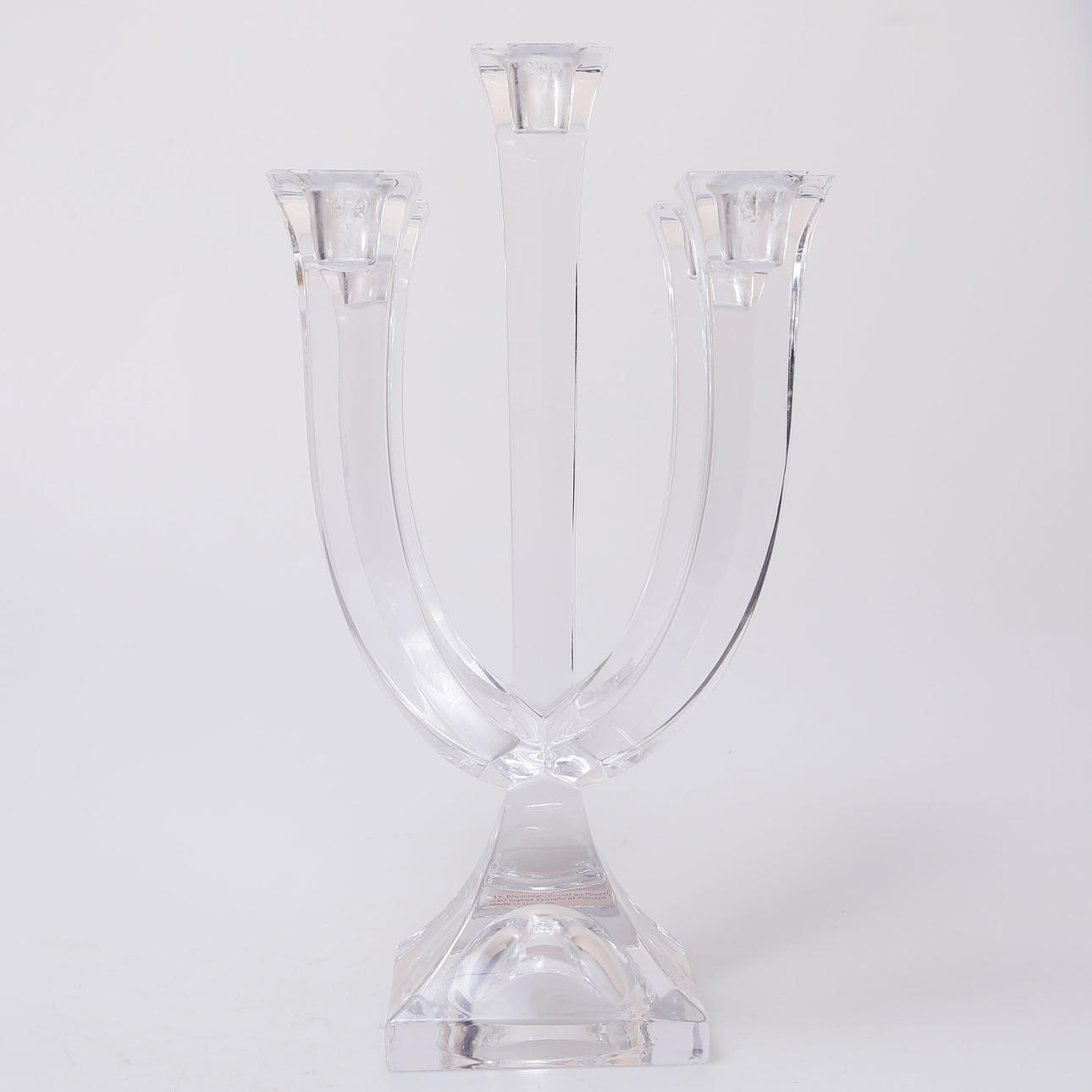 CANDLESTICK, GLASS, NACHTMANN.