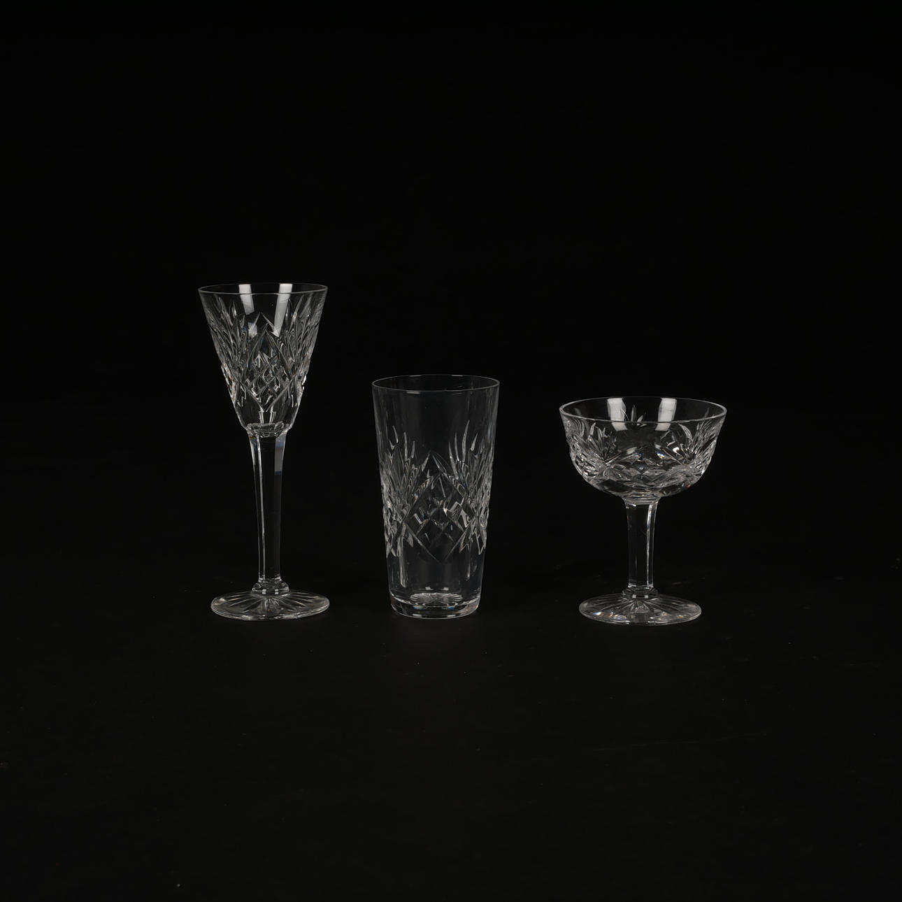 A 27-piece glassware set, “Helga”, crystal, Boda, signed.