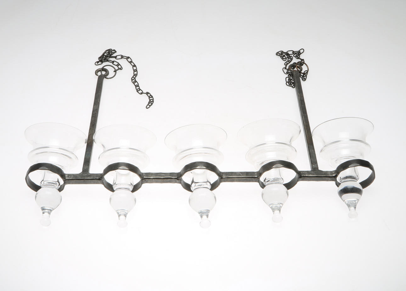 LJUSKRONA, smide och glas, möjligen Boda, Bertil Vallien.