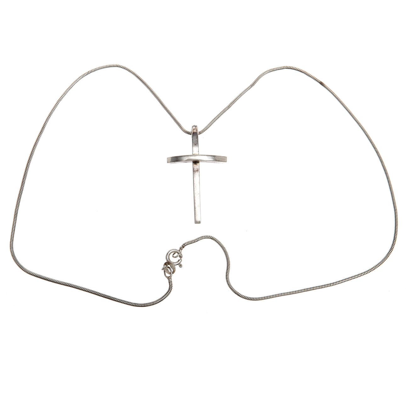HÄNGE samt HALSKEDJA, sterling silver, Efva Attling, Stockholm. Total vikt 8 gram.