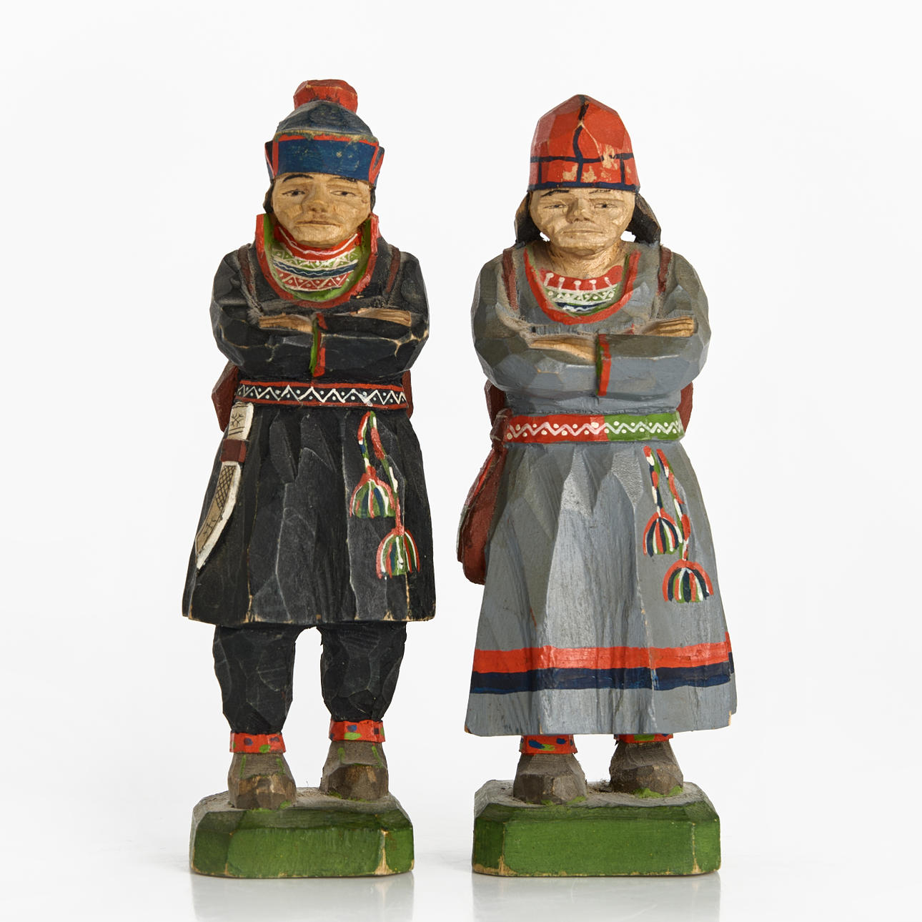 LARS ENARSSON, Esculturas, 1 pareja de sami.