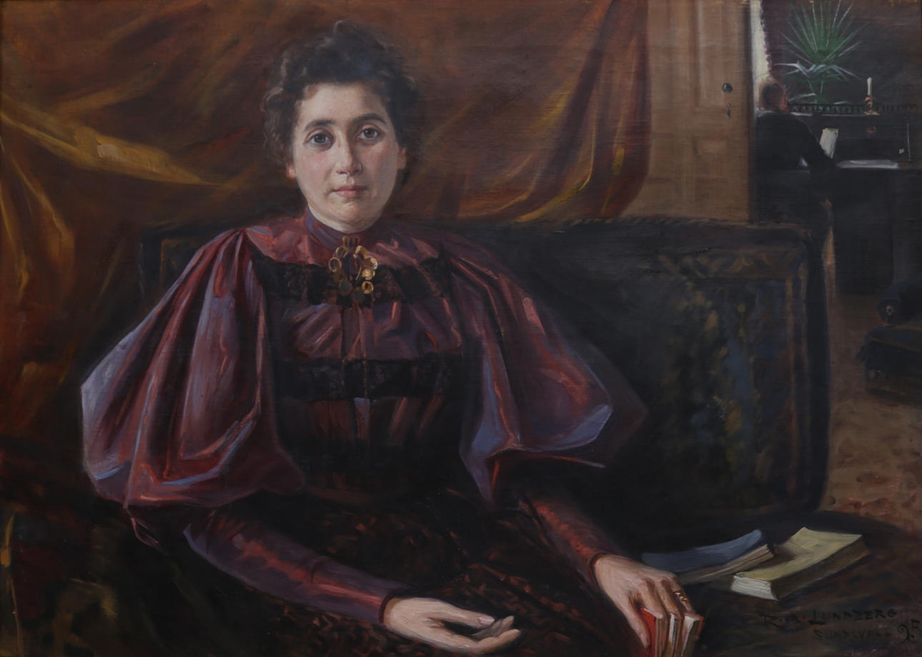 ROBERT KARL LUNDBERG(1861-1903). Olja på duk, signerad och daterad Sundsvall 1895.