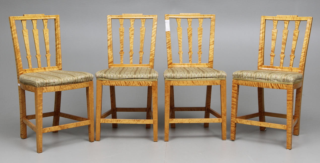 STOLAR 4 st Björk 1920-30-tal.