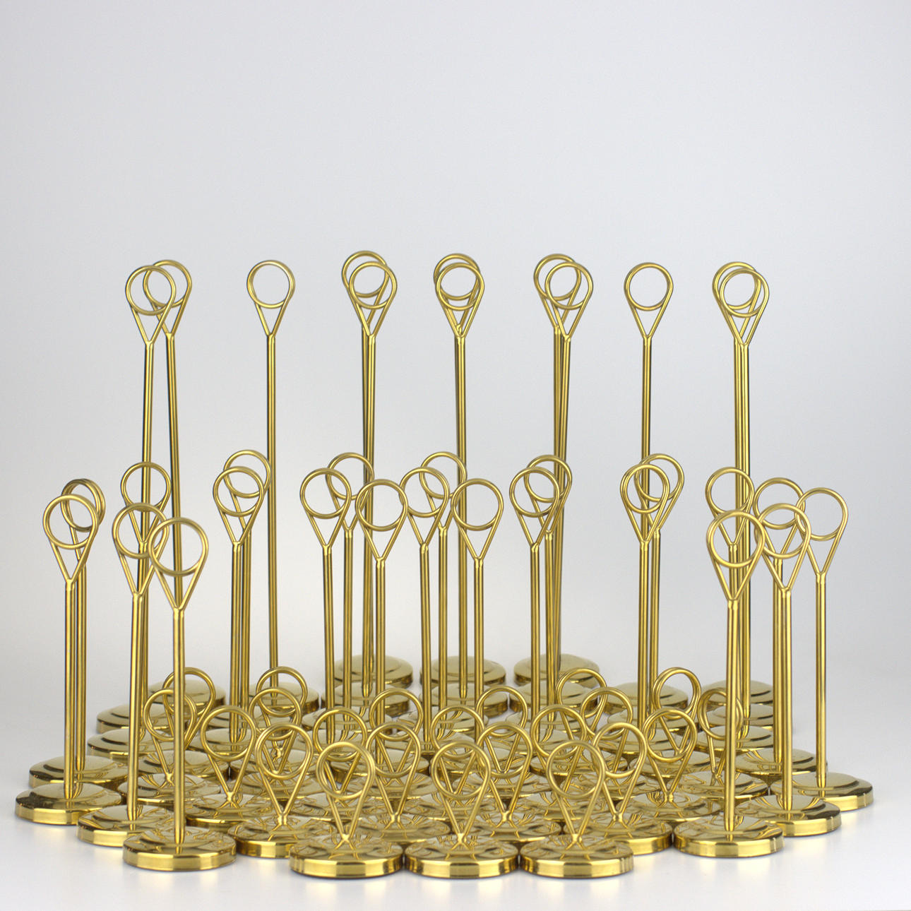 MENU & PLACEHOLDER, 56 pieces, 3 different sizes, brass.