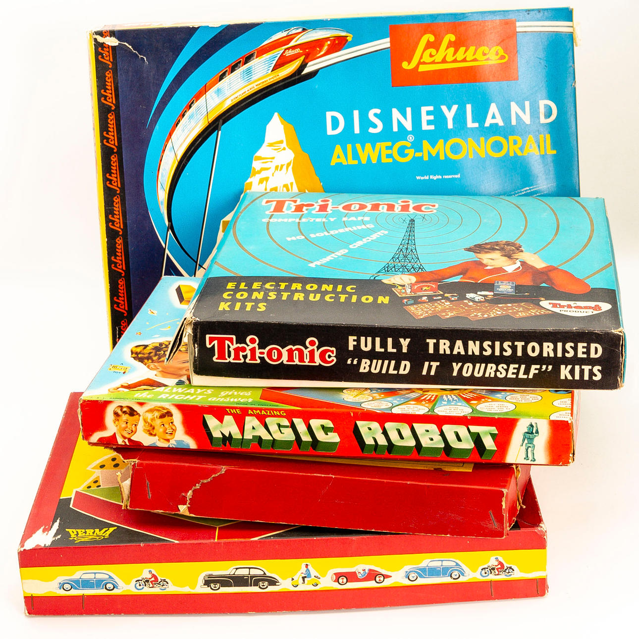 Experimentierkästen, Spiele, Disney Railway 6 Stück.