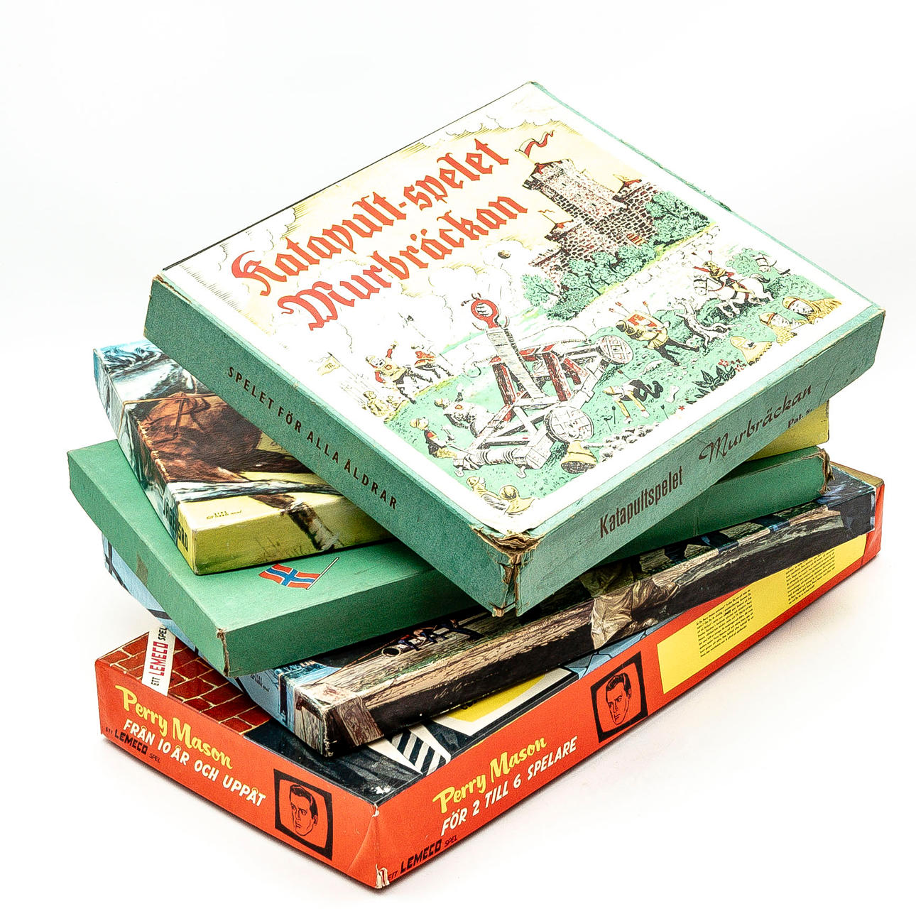 5 Brettspiele, 1940/50er Jahre.