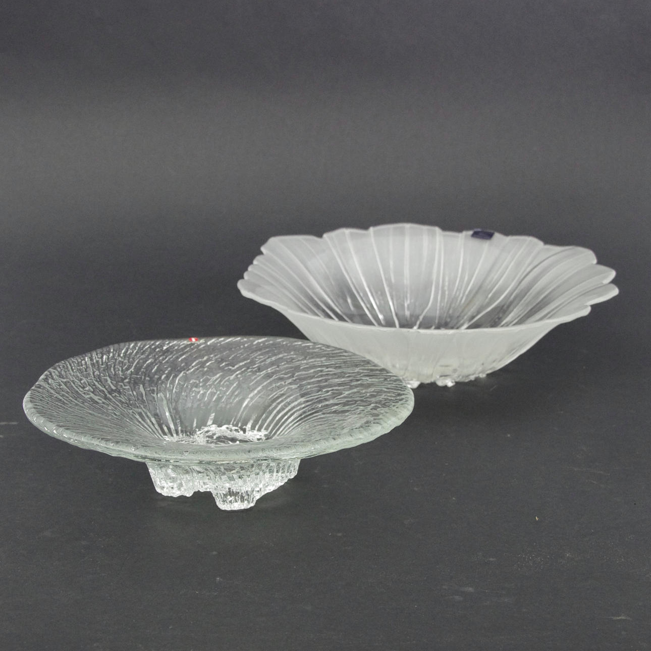 SKÅLAR, 2 stycken, glas, Iittala samt Mats Jonasson.