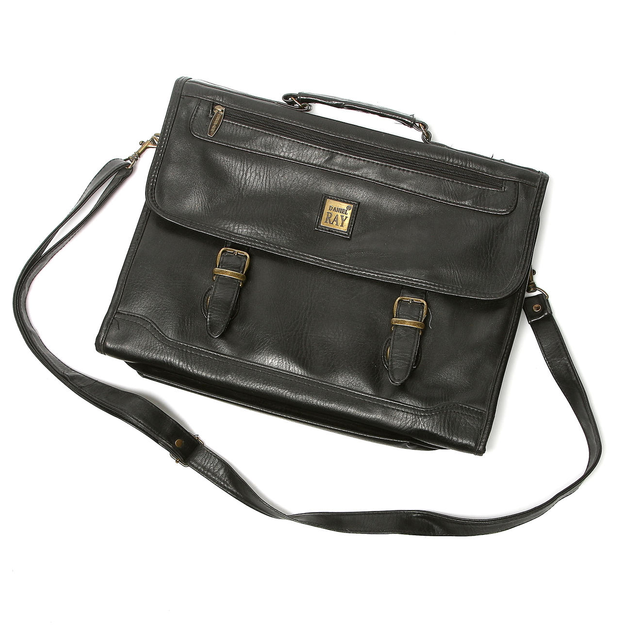 PORTFÖLJ med AXELREM, skinn. Daniel Ray.