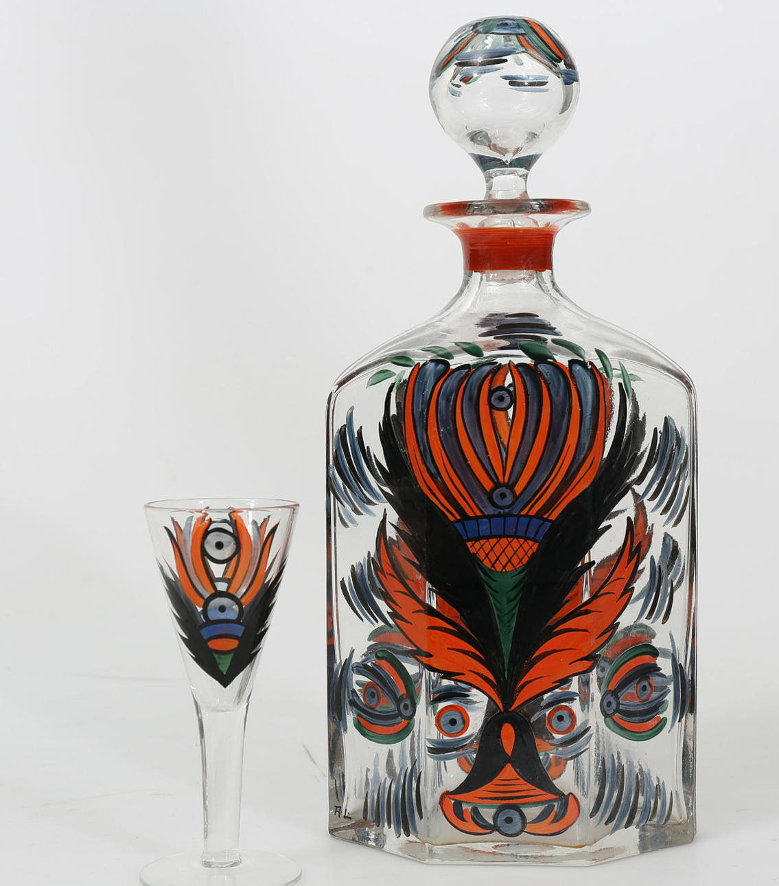 GLASSERVIS, 11 delar, 1920-tal.