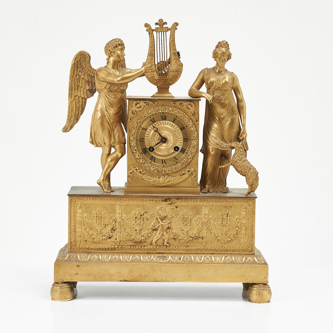 A late 19th century table clock.