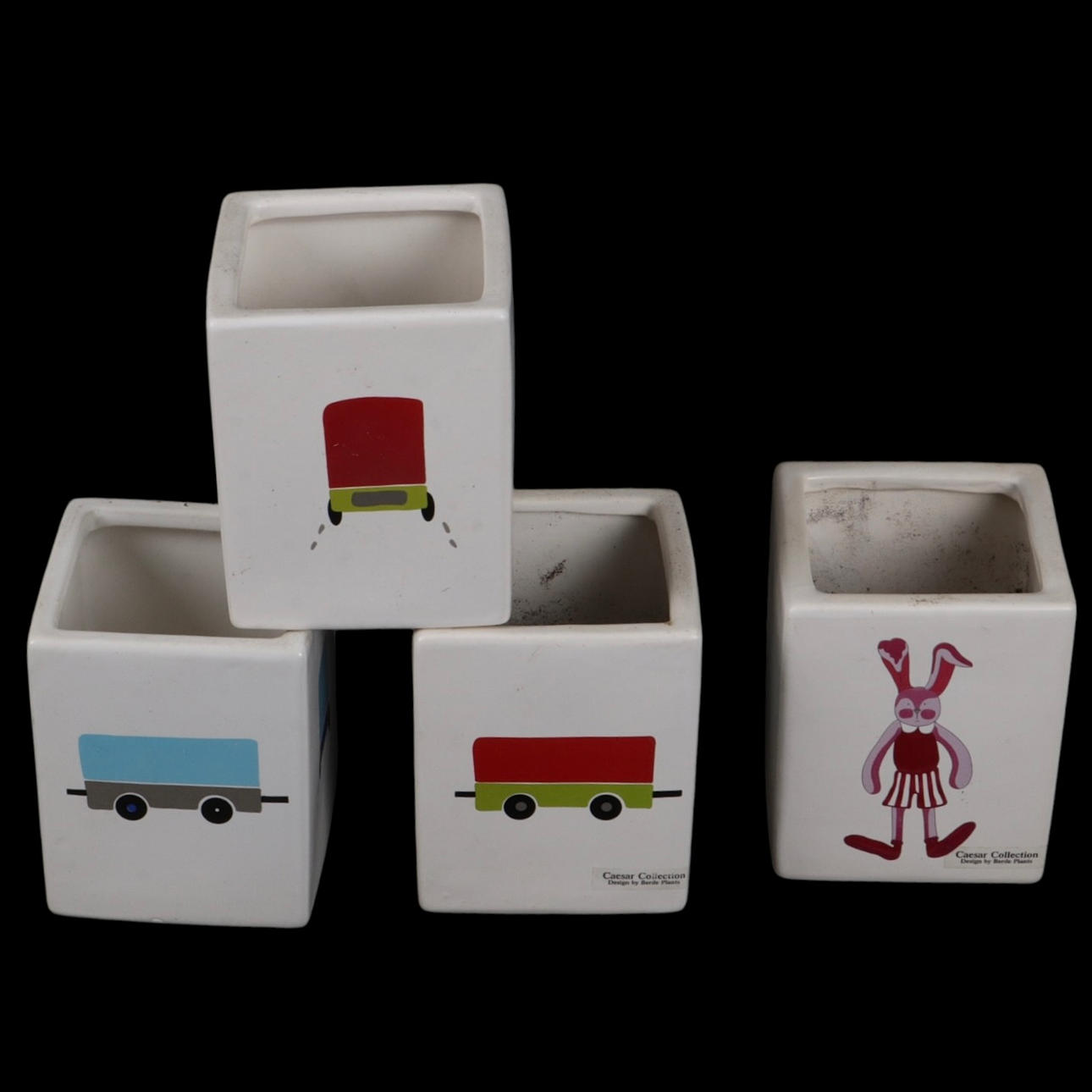 KRUKOR, keramik, 4 st, Caesar Collection, design Berde Plants.