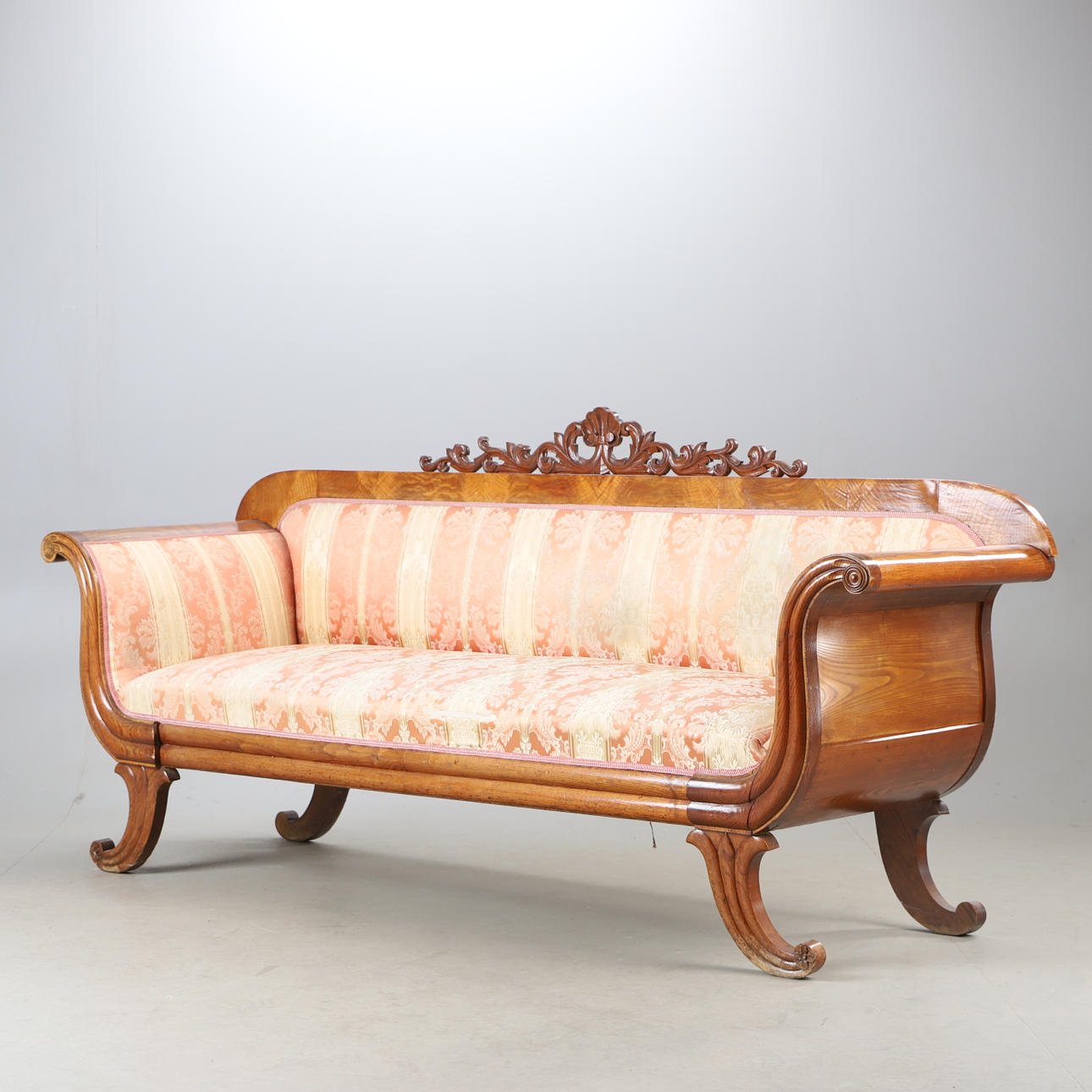 SOFFA, ek med textilklädsel, empire.