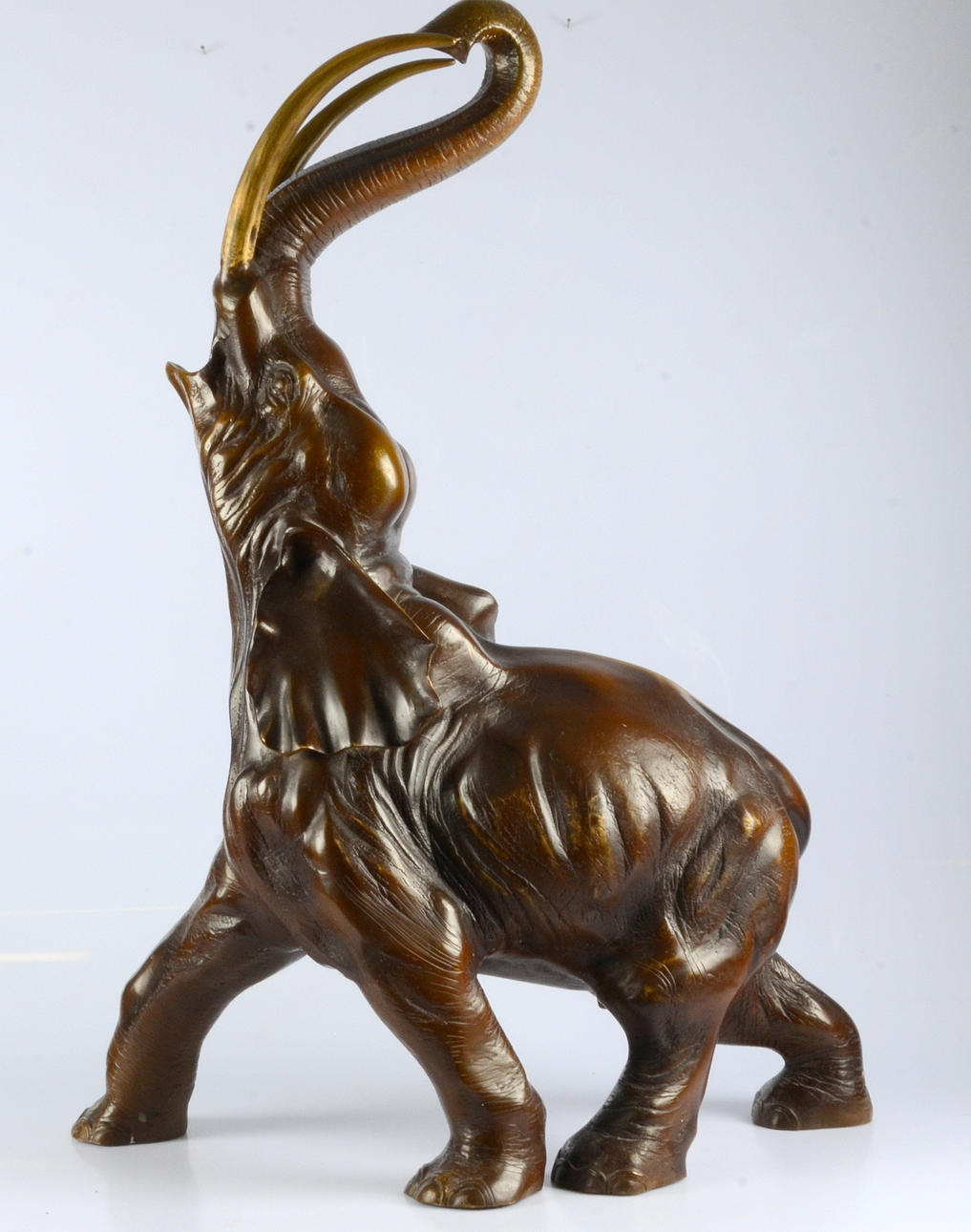 SKULPTUR, Elefant, bronserad metall, 1900-talets andra hälft.