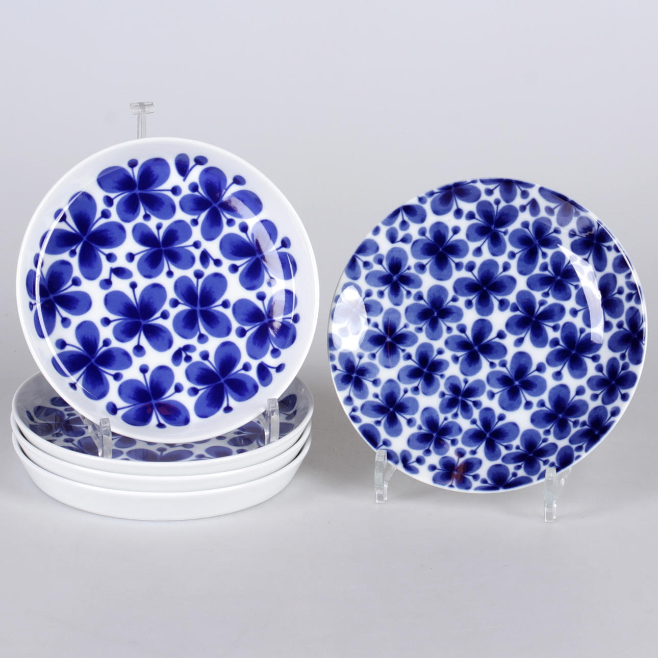 ASSIETTER, 5 st. Porslin, "Mon amie", Marianne Westman, Rörstrand.