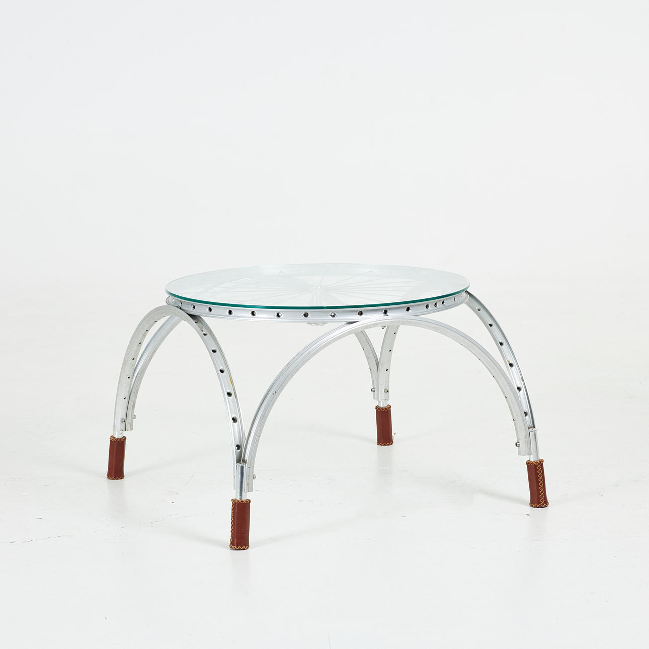 COFFEE TABLE, made from bicycle parts, contemporary.