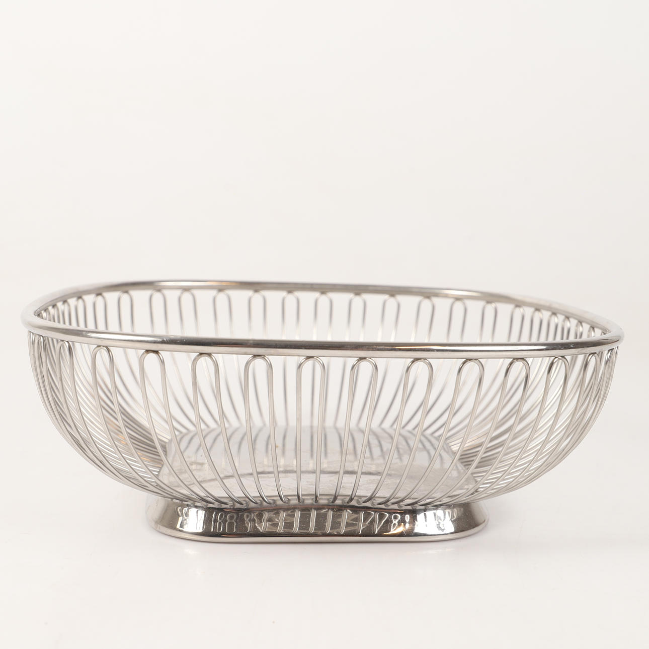 OBSTSCHALE, Edelstahl, Alessi, Italien.