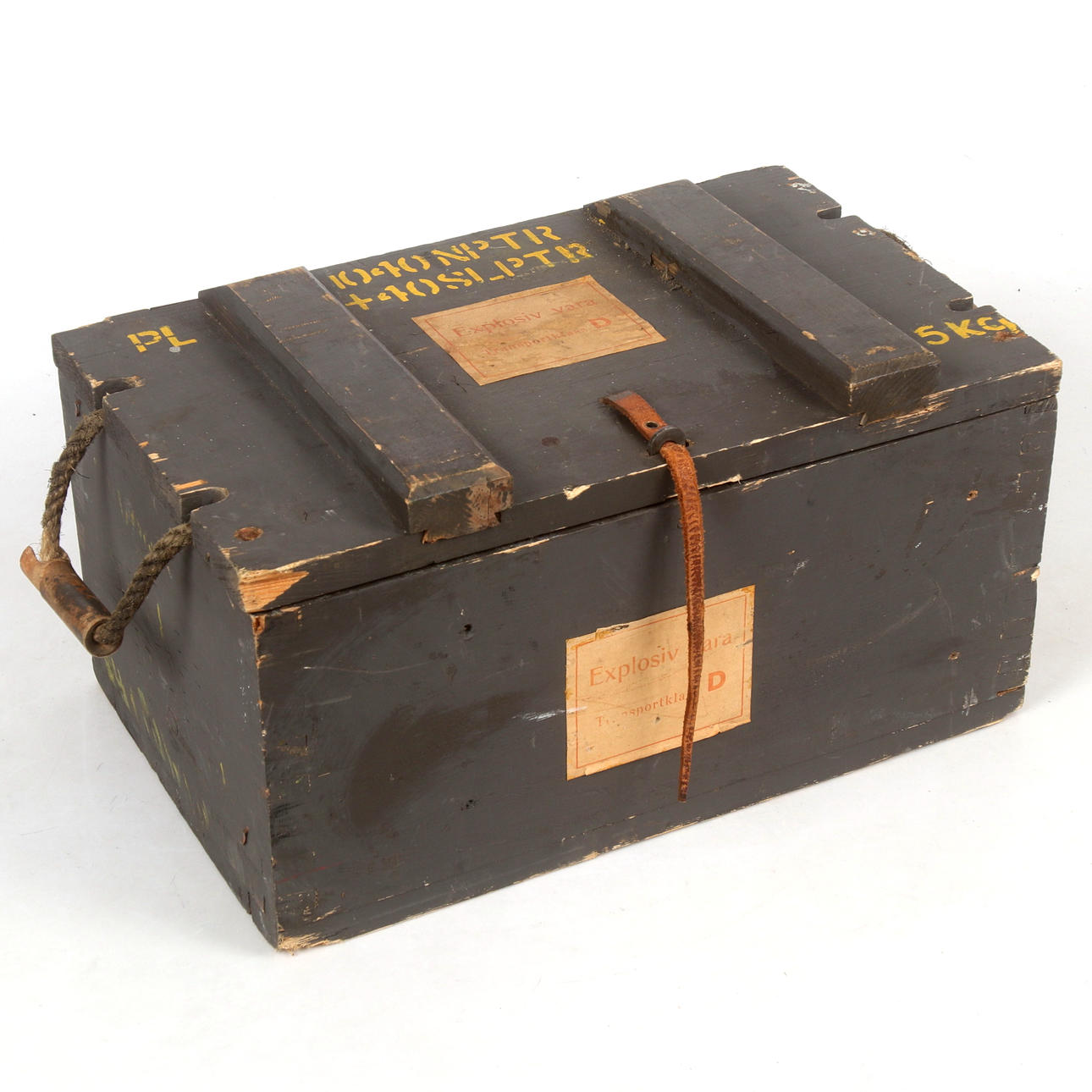 AMMUNITIONSLÅDA, trä, Sverige, 1900-tal.