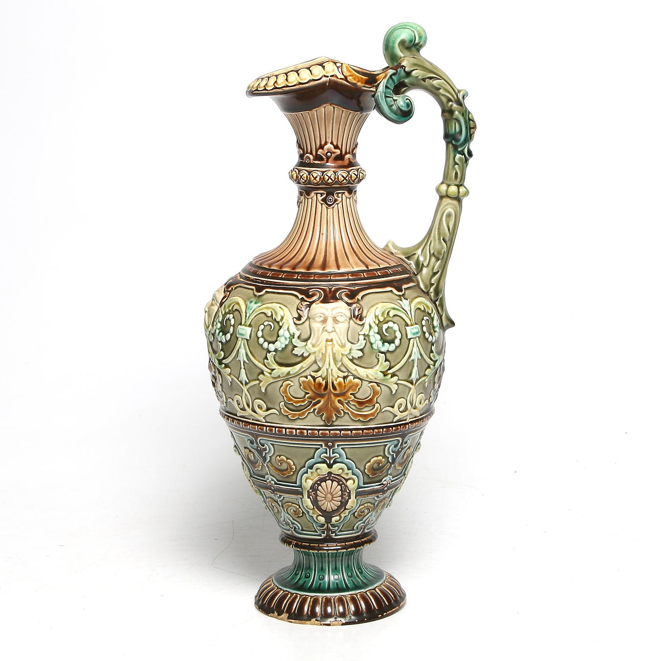 KRUS / VAS, majolika, Rörstrand, 1800-talets andra hälft.