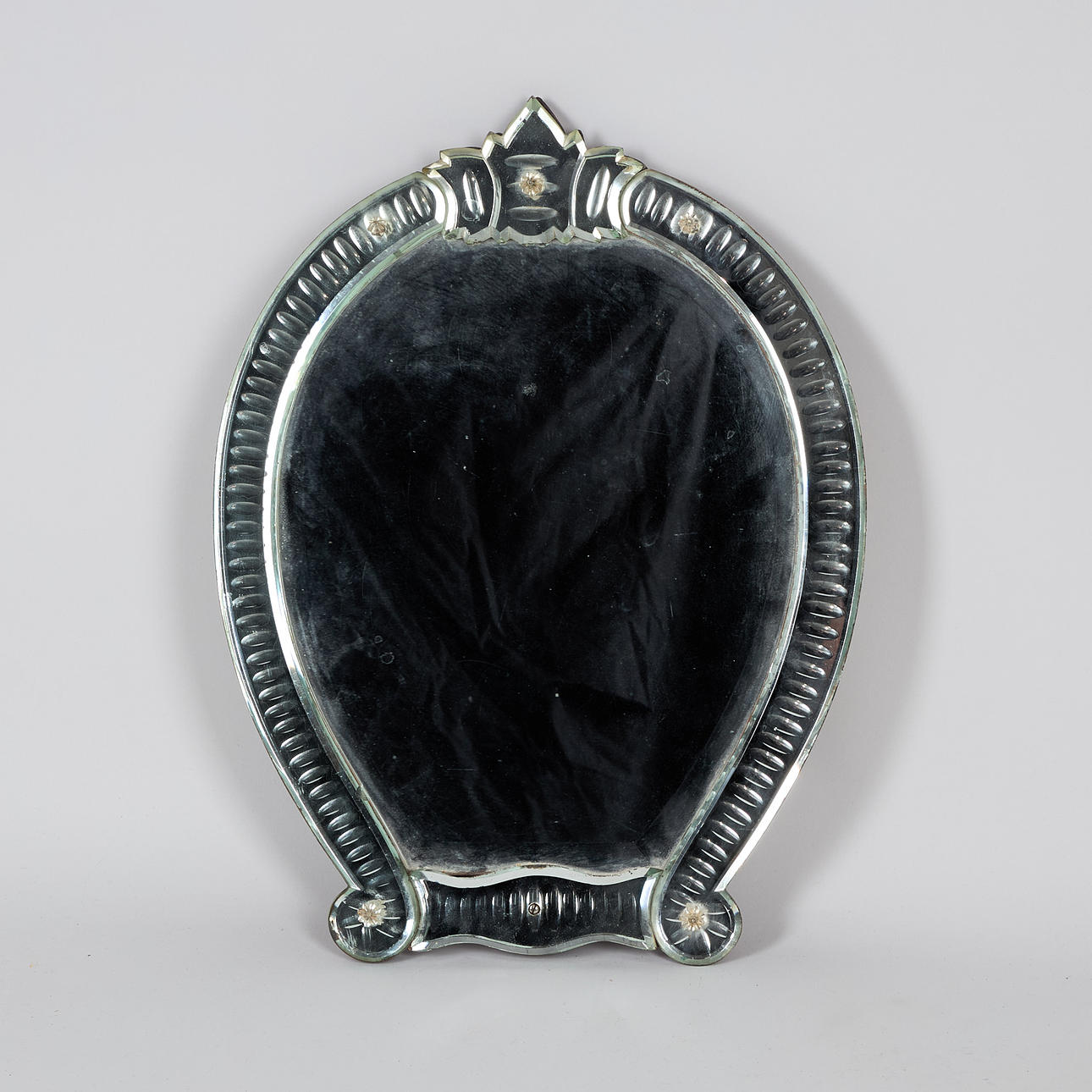 SPEGEL, venetiansk, ram i glas.