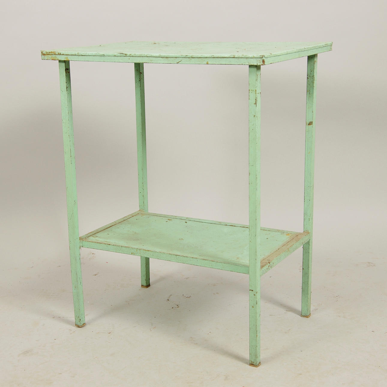 PLANTERINGSBORD, blåmålad metall, industridesign.