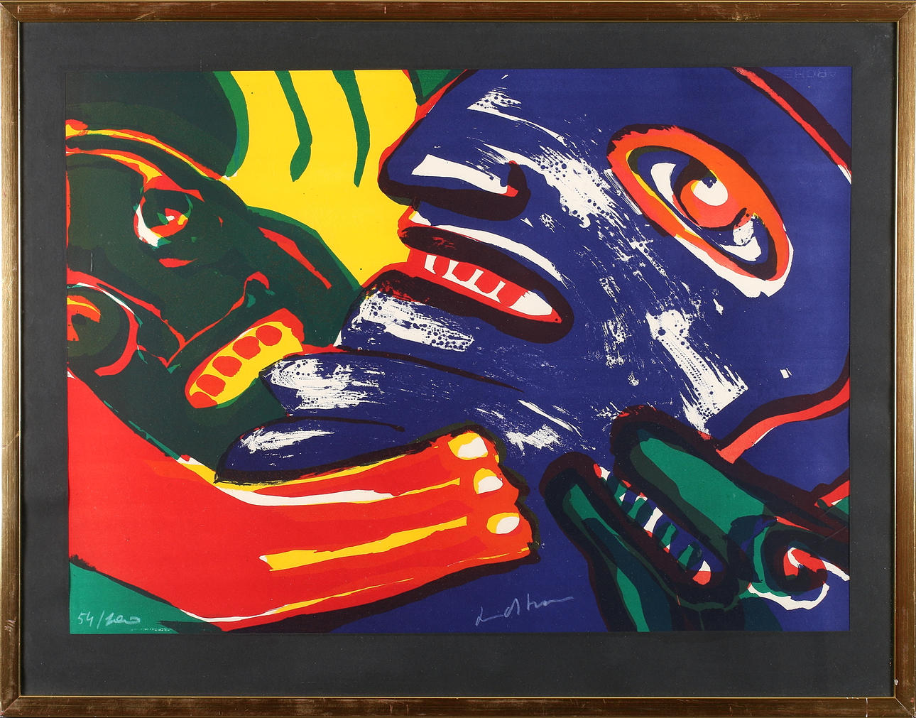 BENGT LINDSTRÖM. Färglitografi, signerad och numrerad 54/100..