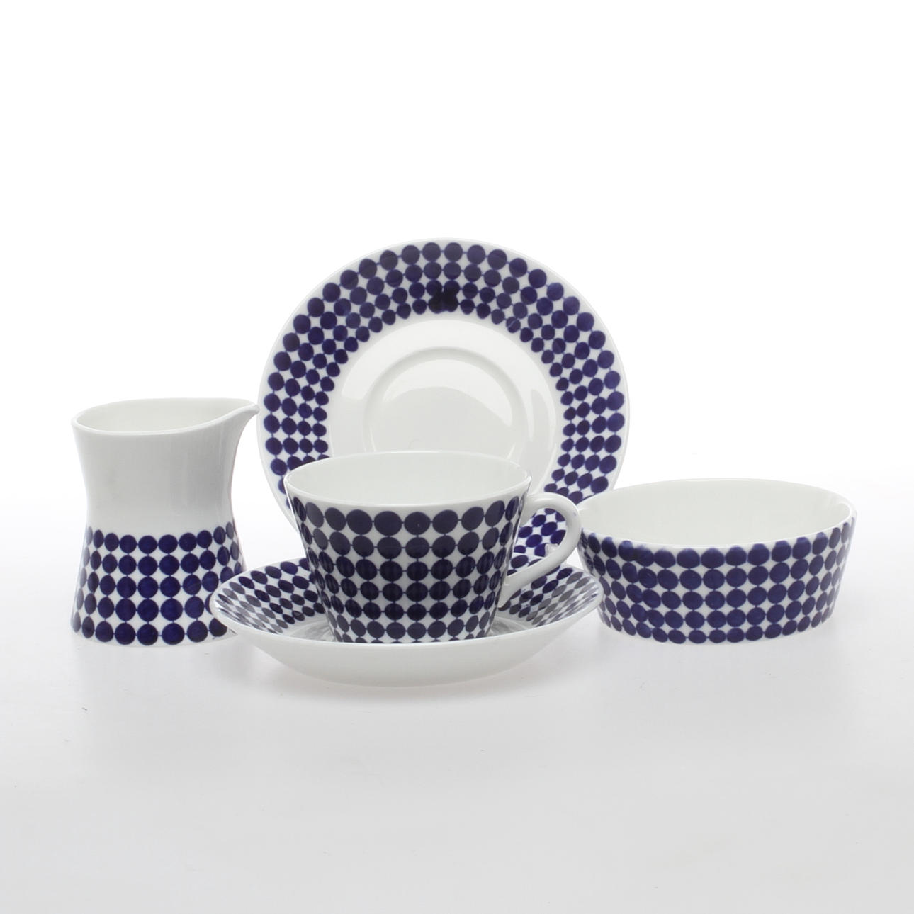 PARTI PORSLIN, 7 delar , "Adam", Stig Lindberg, Gustavsberg.