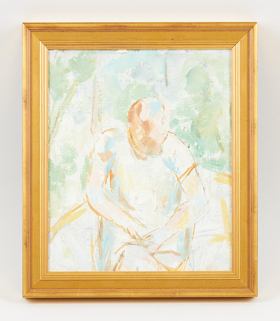 ANITRA LUCANDER. Needlework, oil on canvas.