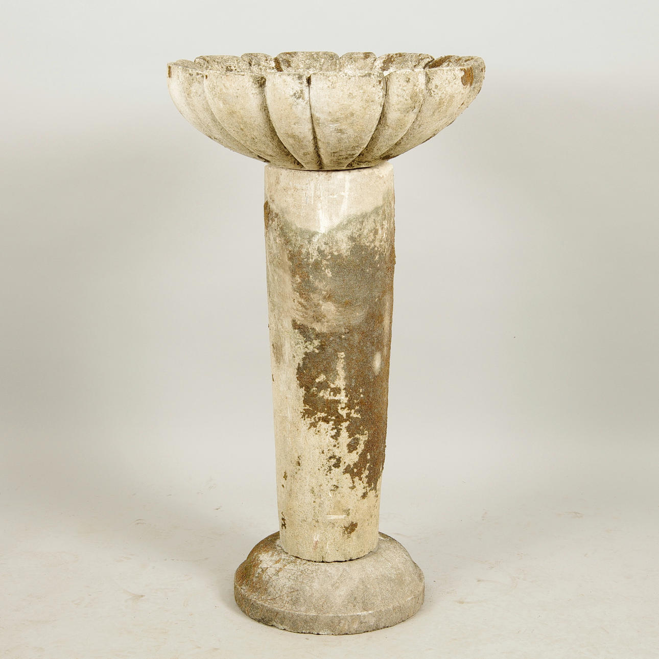 FÅGELBAD, lavasten, 3-delad.