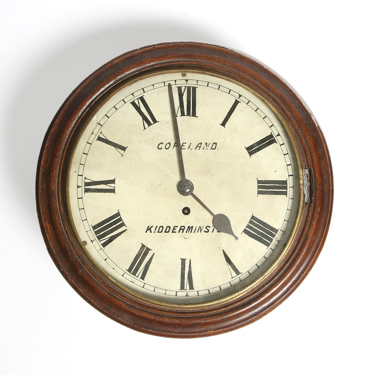 VÄGGKLOCKA, Copeland Kidderminster. England. 1800-tal.