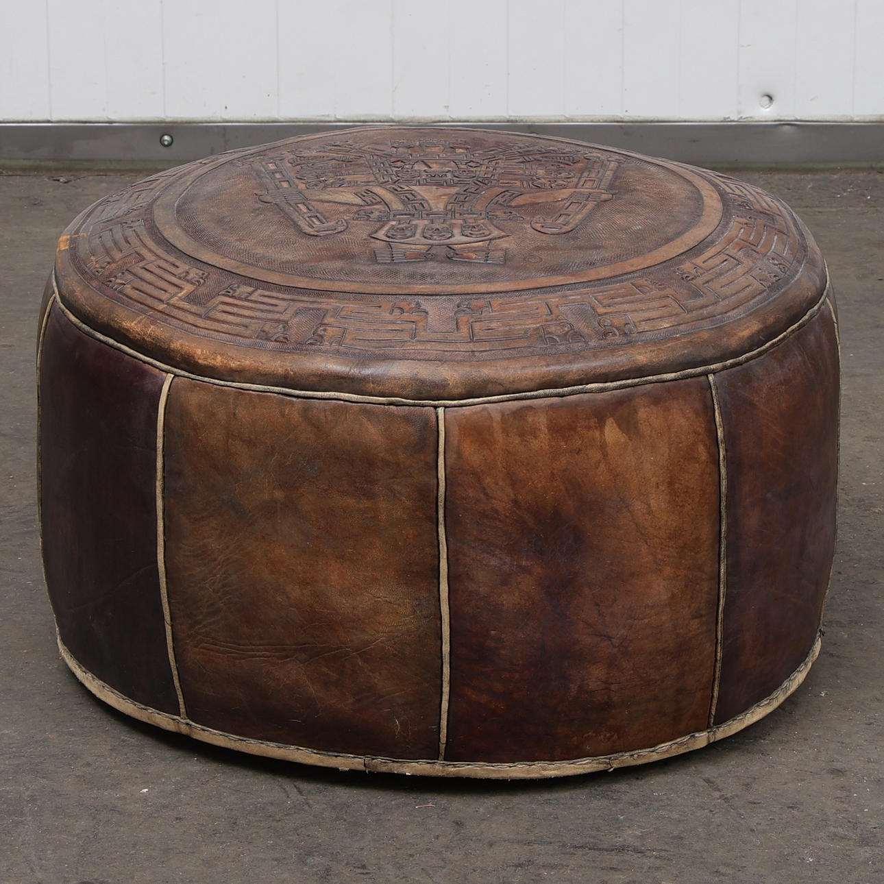 SITTPUFF, skinn, orientalisk, 1900-tal.