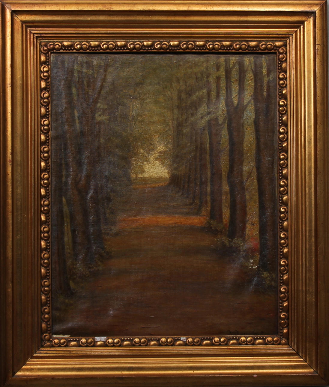 OKÄND KONSTNÄR, olja på duk, 1800/1900-tal, signerad.