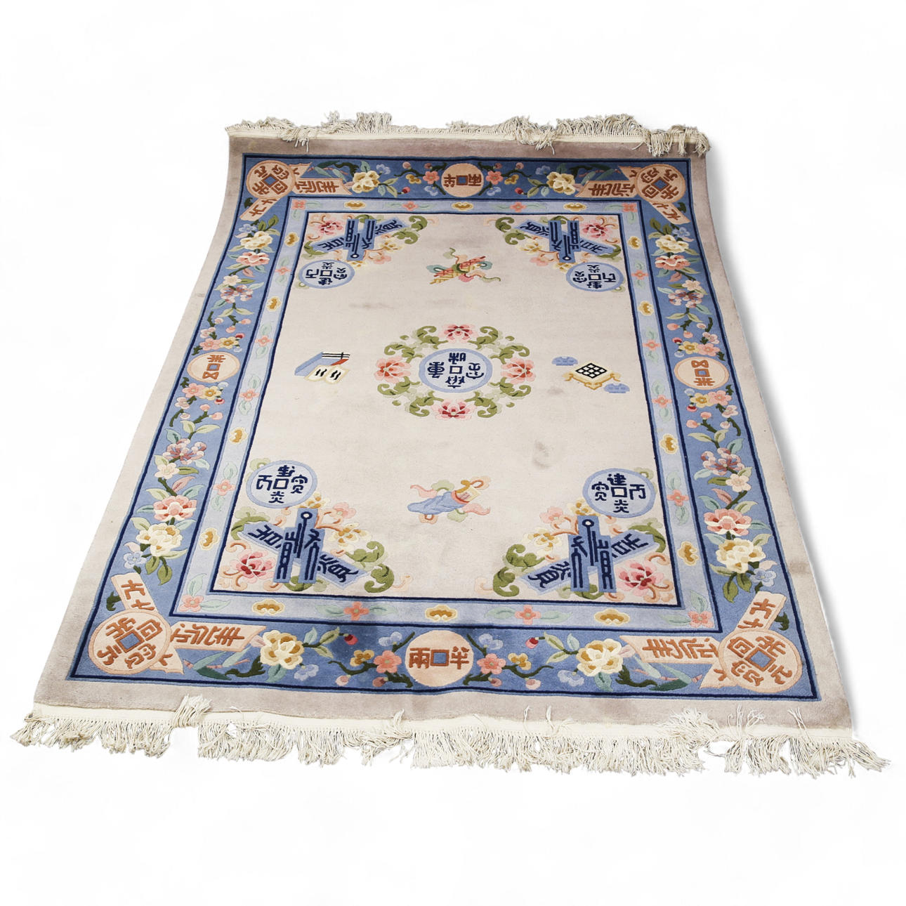 TEPPICH handgeknüpft, Baumwolle, China.
