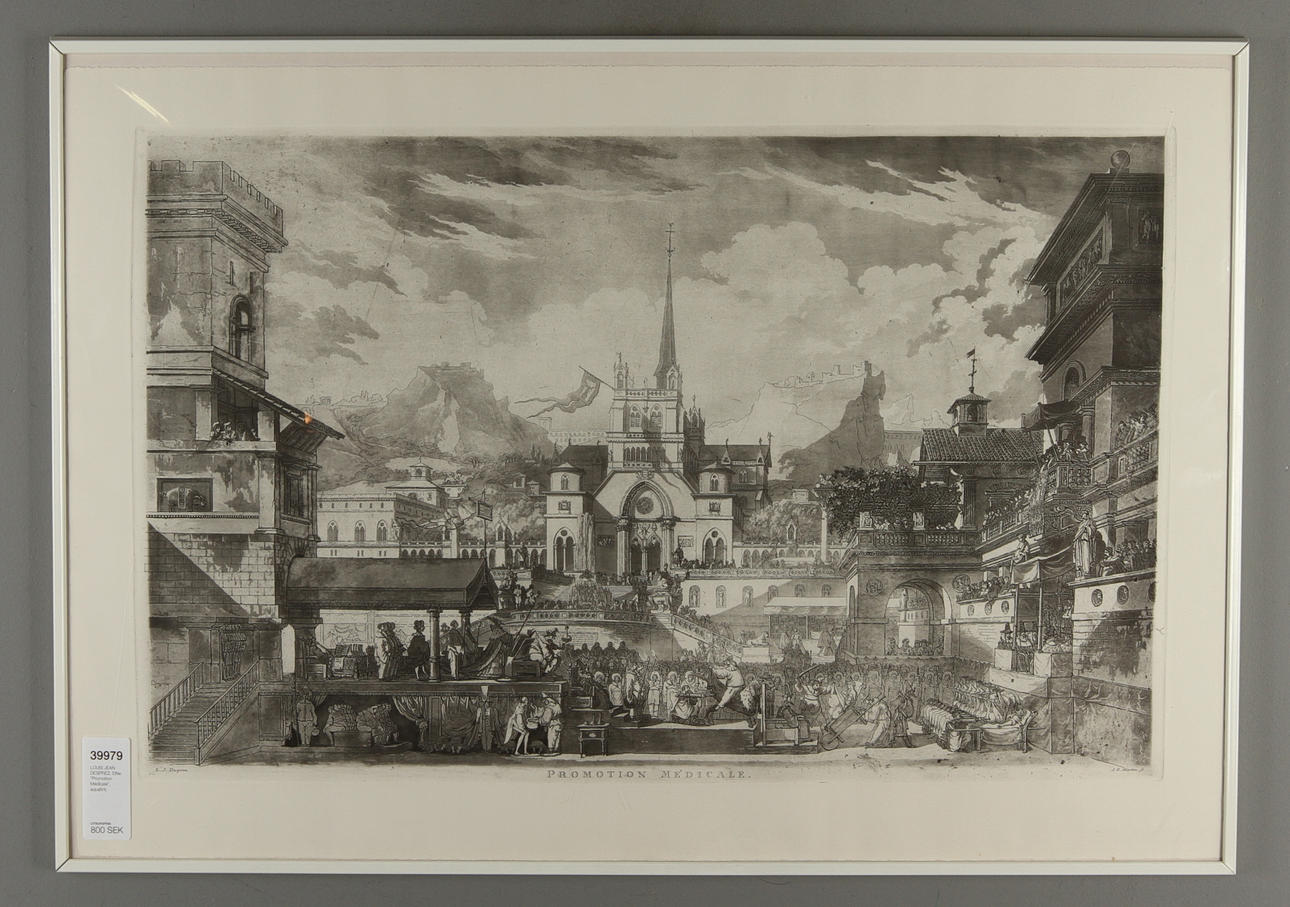 LOUIS JEAN DESPREZ. EFTER. "Promotion Médicale", etsning.