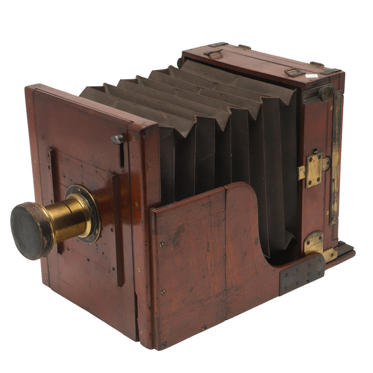 VICTORIAN PLATE CAMERA & LENS.