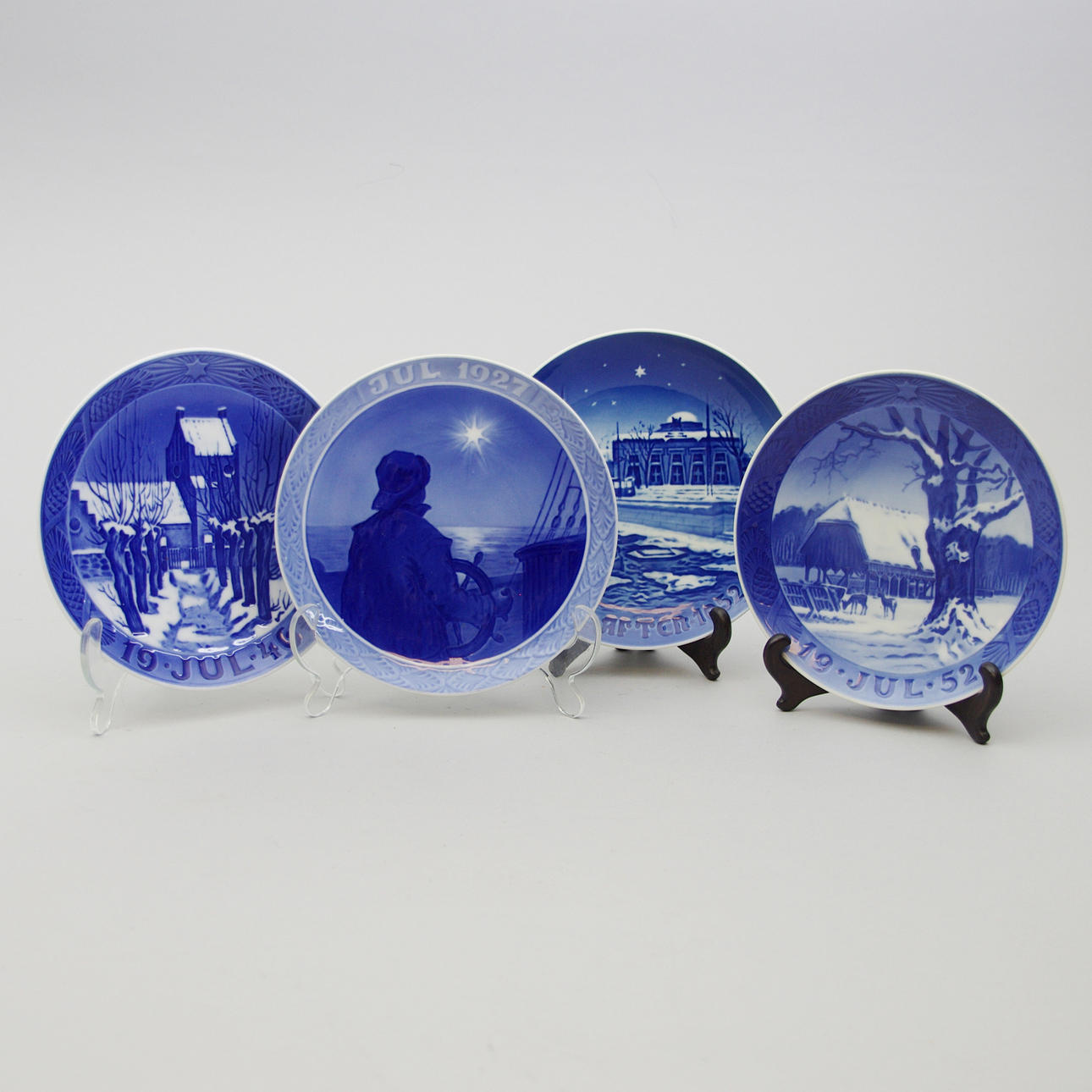 JULTALLRIKAR, 4 stycken, Royal Copenhagen samt Bing & Gröndal.