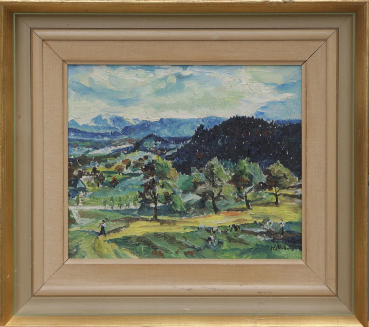 OIDENTIFIERAD KONSTNÄR. OIL, on canvas, signed.