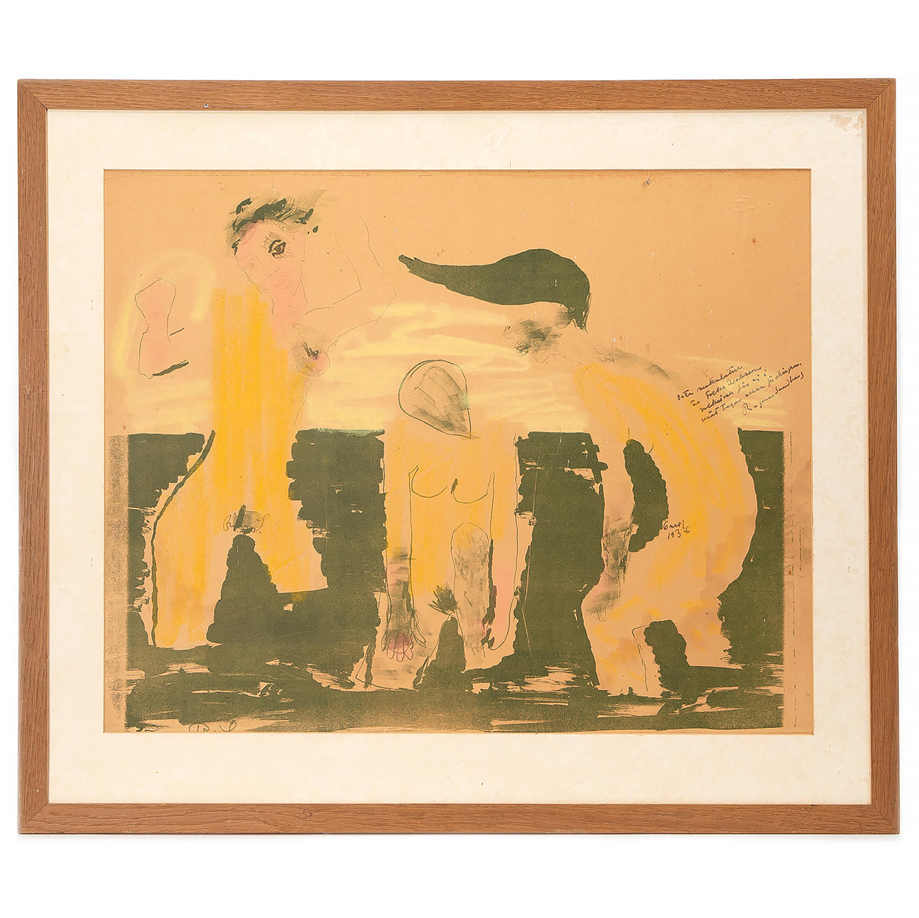 RAGNAR SANDBERG. Tryck på papper.