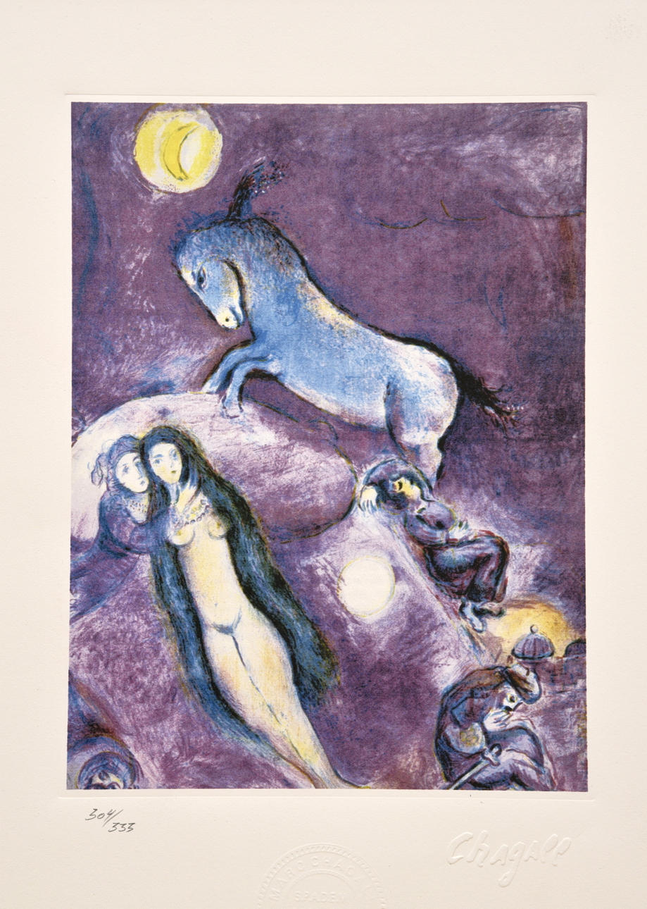 CHAGALL, MARC (1887 WIZEBSK - 1985 SAINT PAUL - DE - VENCE). EFTER. "Arabian nights".