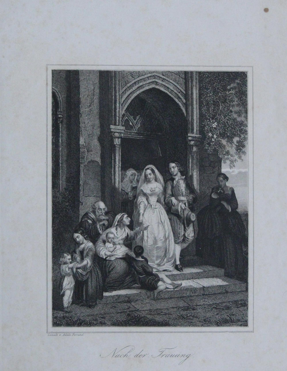 AFTER ADÈLE FERRAND (1817-1848/49). Etching “After the wedding”.