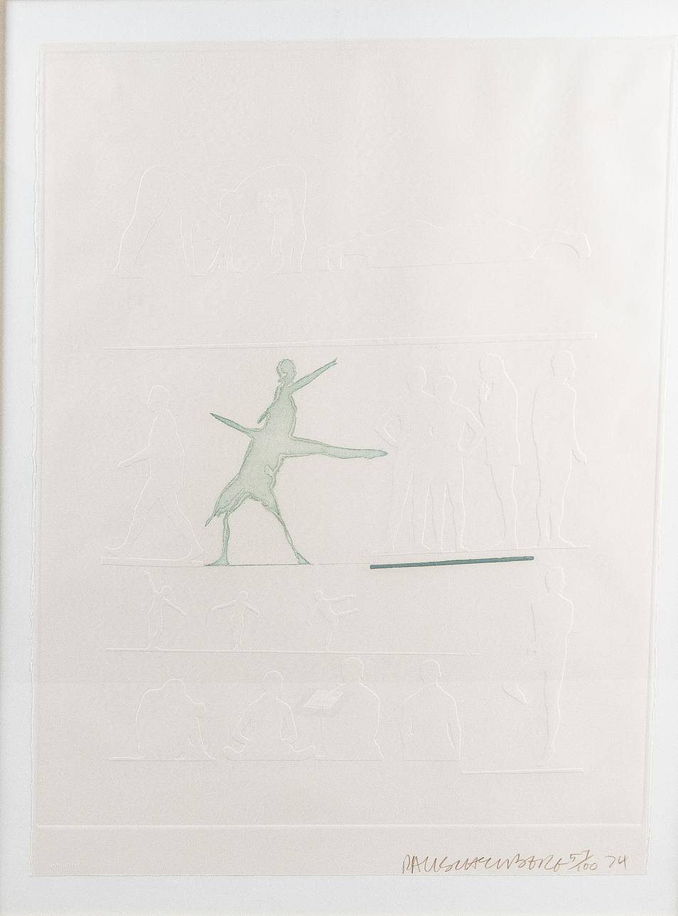 ROBERT RAUSCHENBERG. “Cunningham Relief”, 1974.