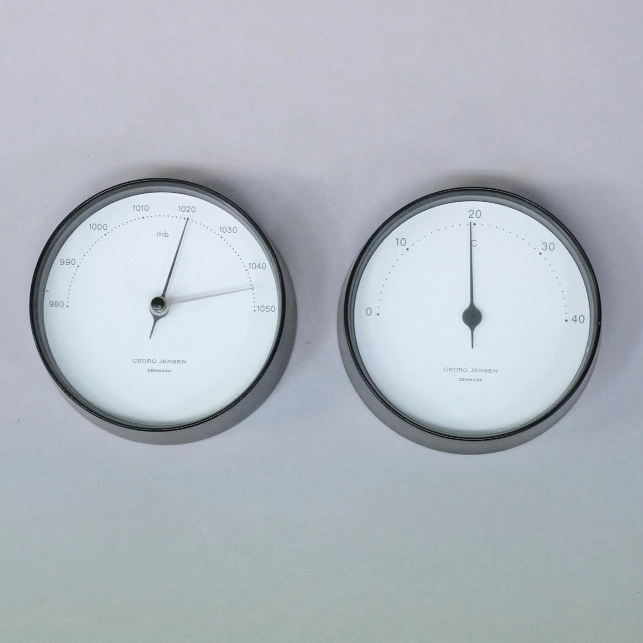 GEORG JENSEN, TERMOMETER OCH BAROMETER.