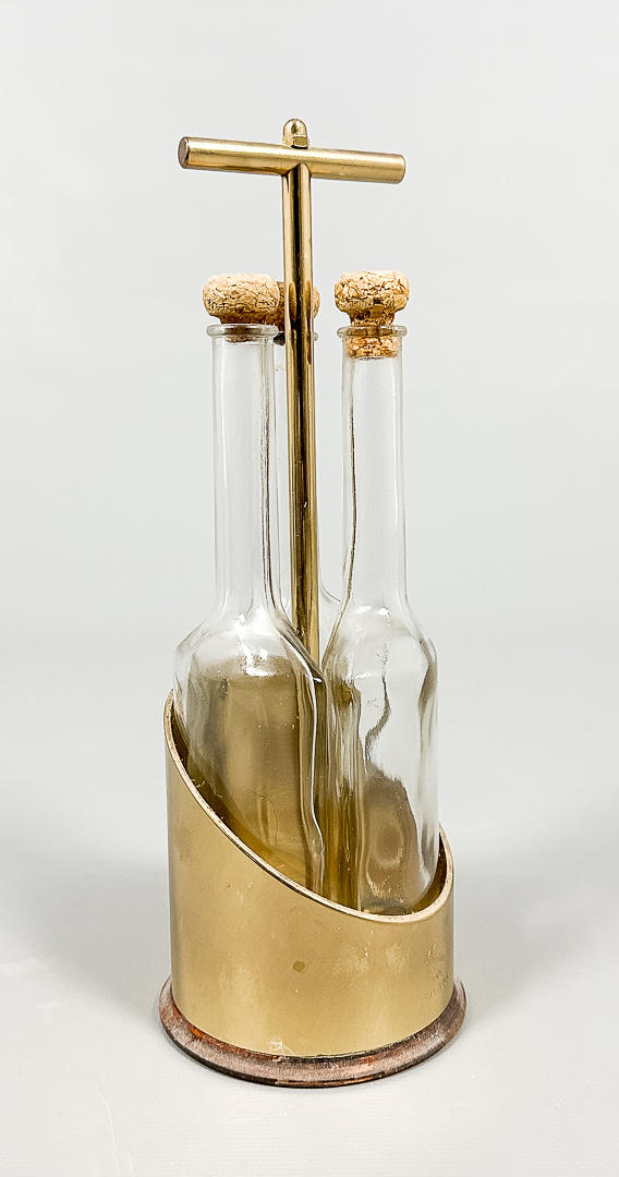 VINAGRE ESSAY, latón, vidrio, Skultuna.