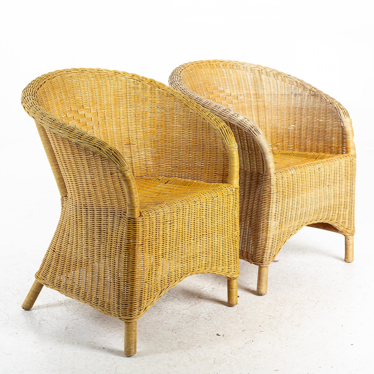 ROTTINGFÅTÖLJER, 1 par, "Dodonna", IKEA, sent 1900-tal.