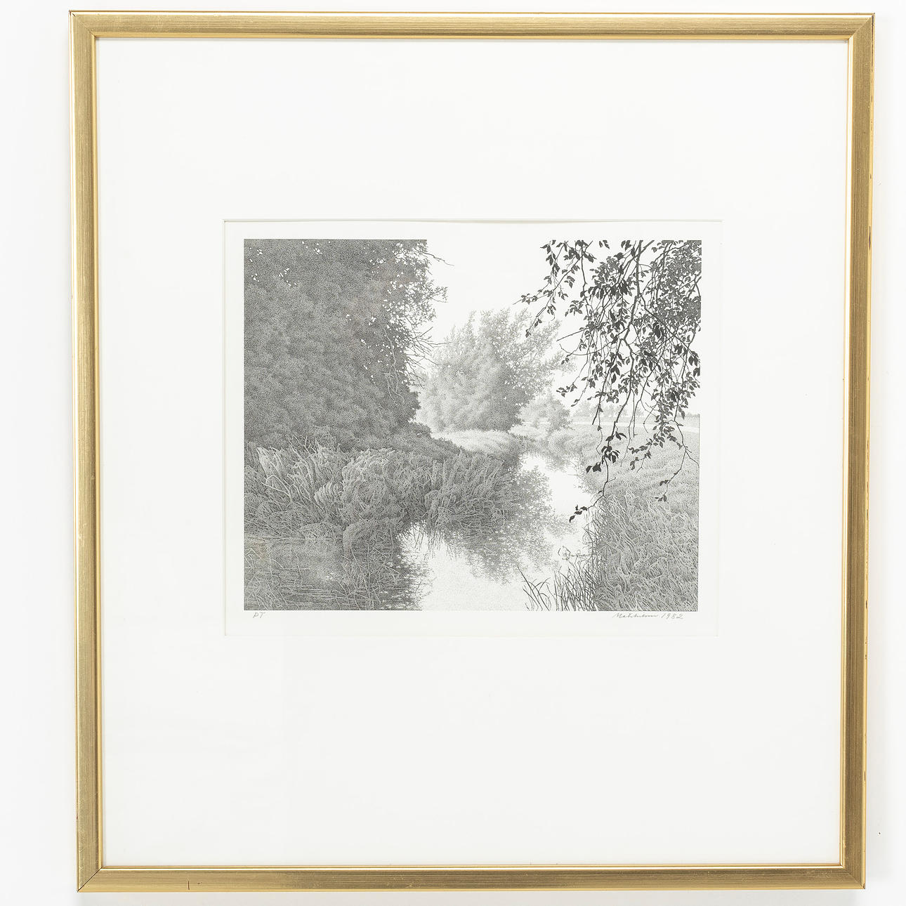MATS NILSSON lithograph, PT, Dust, signed.