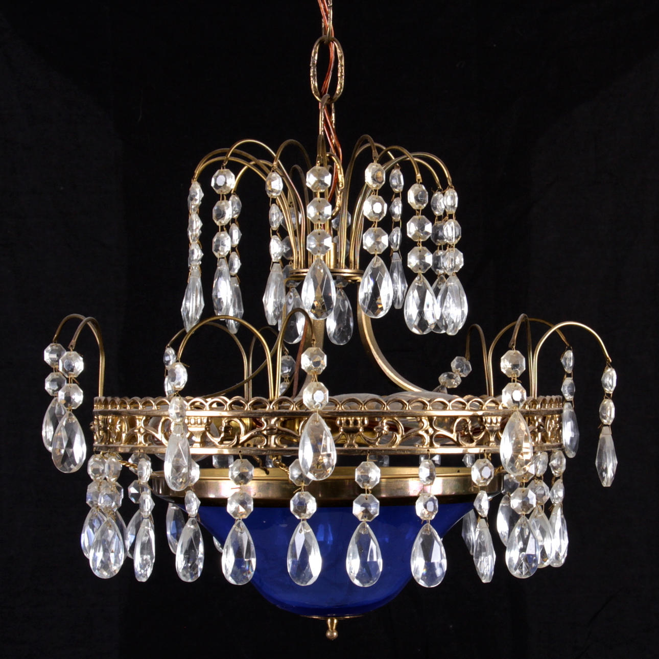 TAKARMATUR, mässing och glas, gustaviansk stil, 1900-tal.